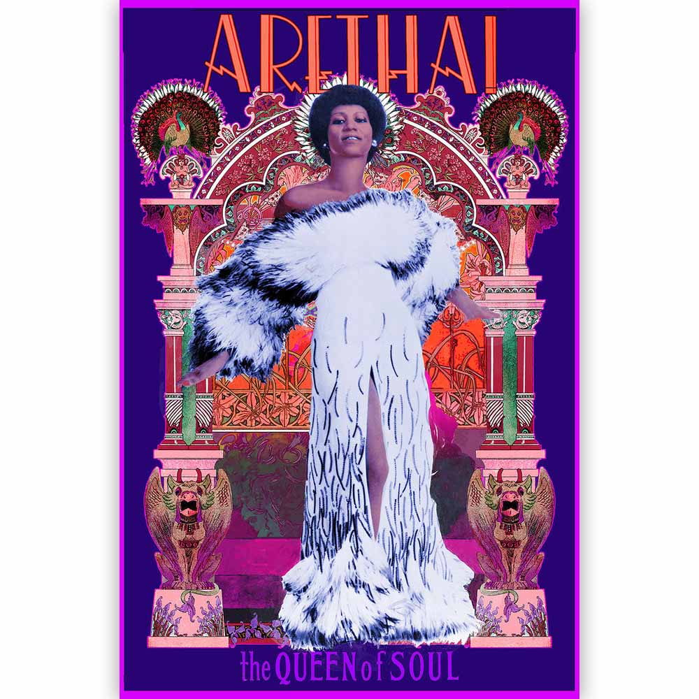 ARETHA FRANKLIN - (デビュー 65周年 ) - Bob Masse アートデザイン